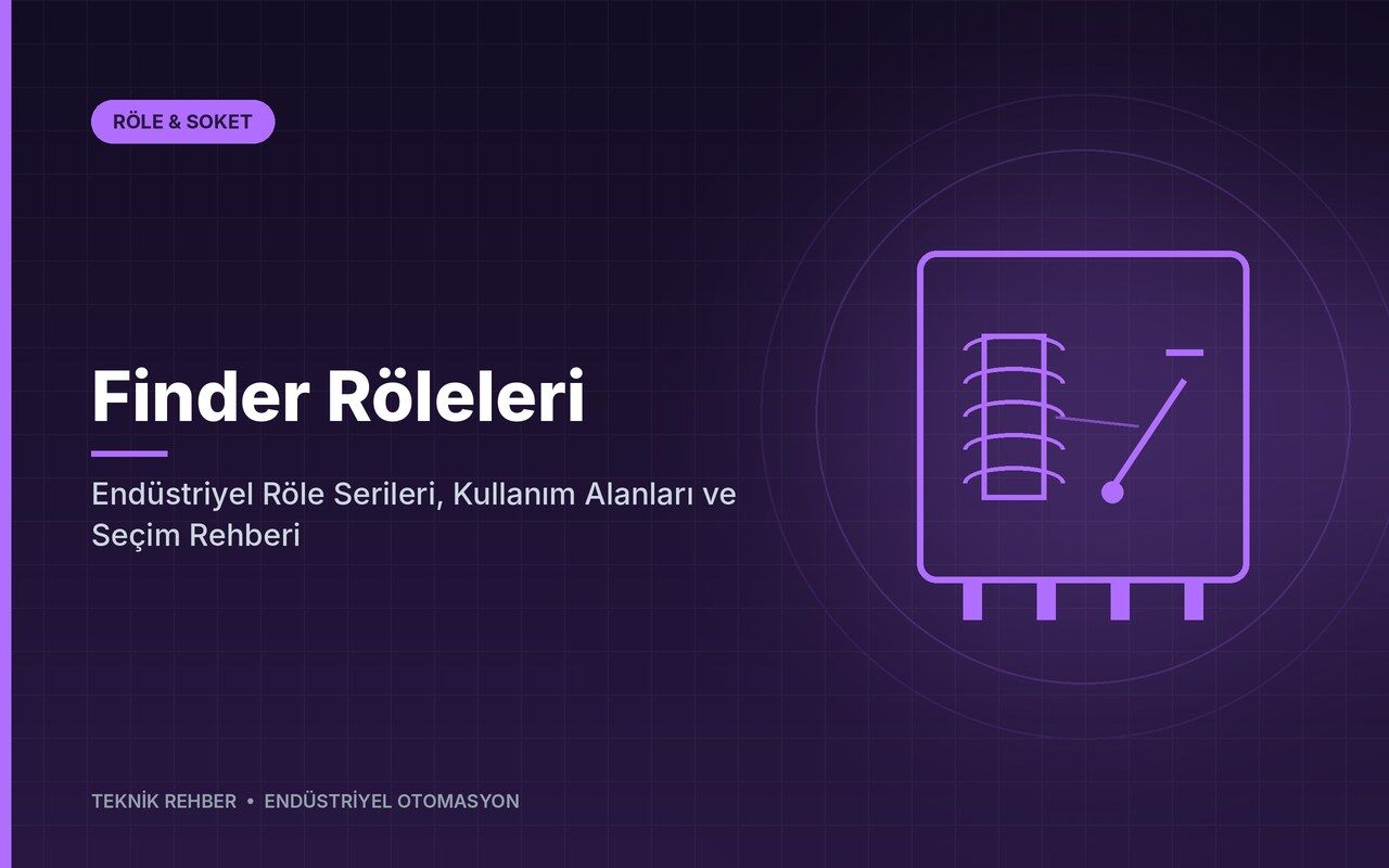 Finder Röleleri: Endüstriyel Röle Serileri, Kullanım Alanları ve Seçim Rehberi