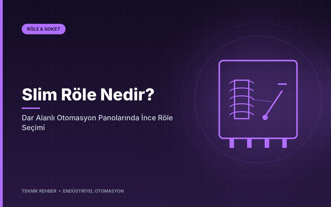 Slim Röle Nedir? Dar Alanlı Otomasyon Panolarında İnce Röle Seçimi