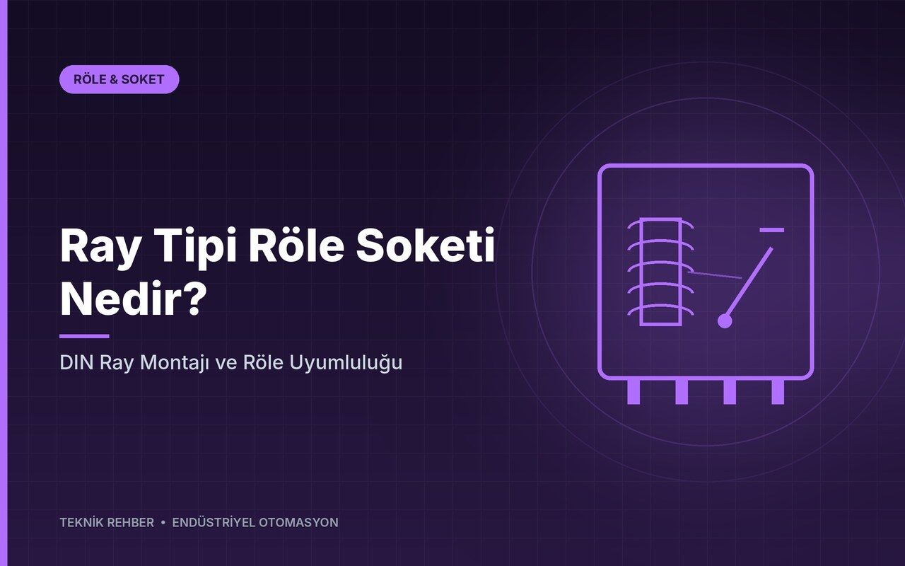 Ray Tipi Röle Soketi Nedir? DIN Ray Montajı ve Röle Uyumluluğu
