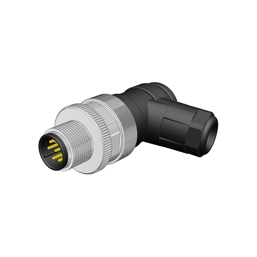 Velledq M12-M08S M12 8 Pin Erkek Açılı 90 Derece Konnektör