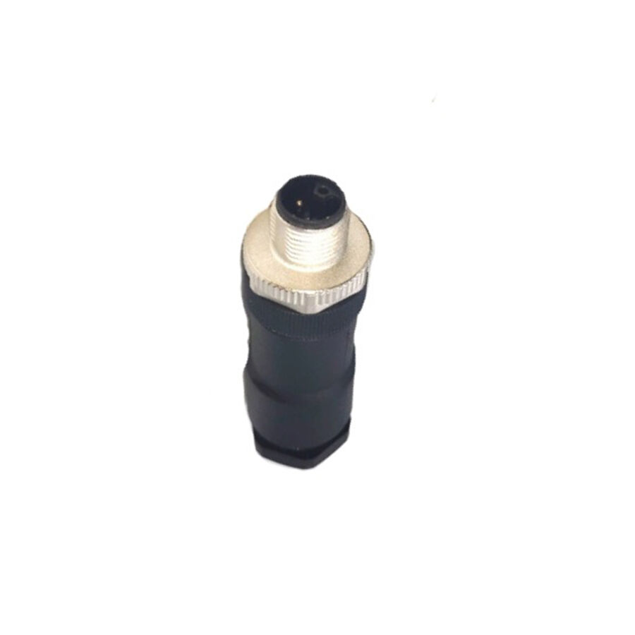 Velledq M12-LM05T M12 5 Pin L Code Seyyar Erkek Konnektör