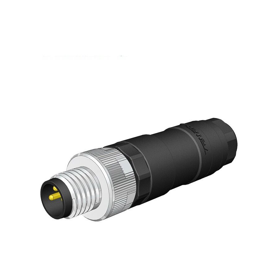 Velledq M8-M03T M8 3 Pin Erkek Düz Konnektör