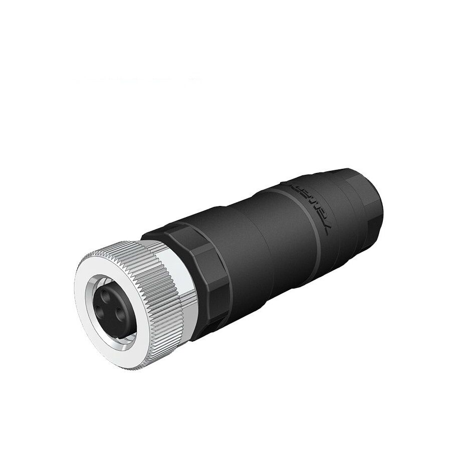 Velledq M8-F03T M8 3 Pin Dişi Düz Konnektör