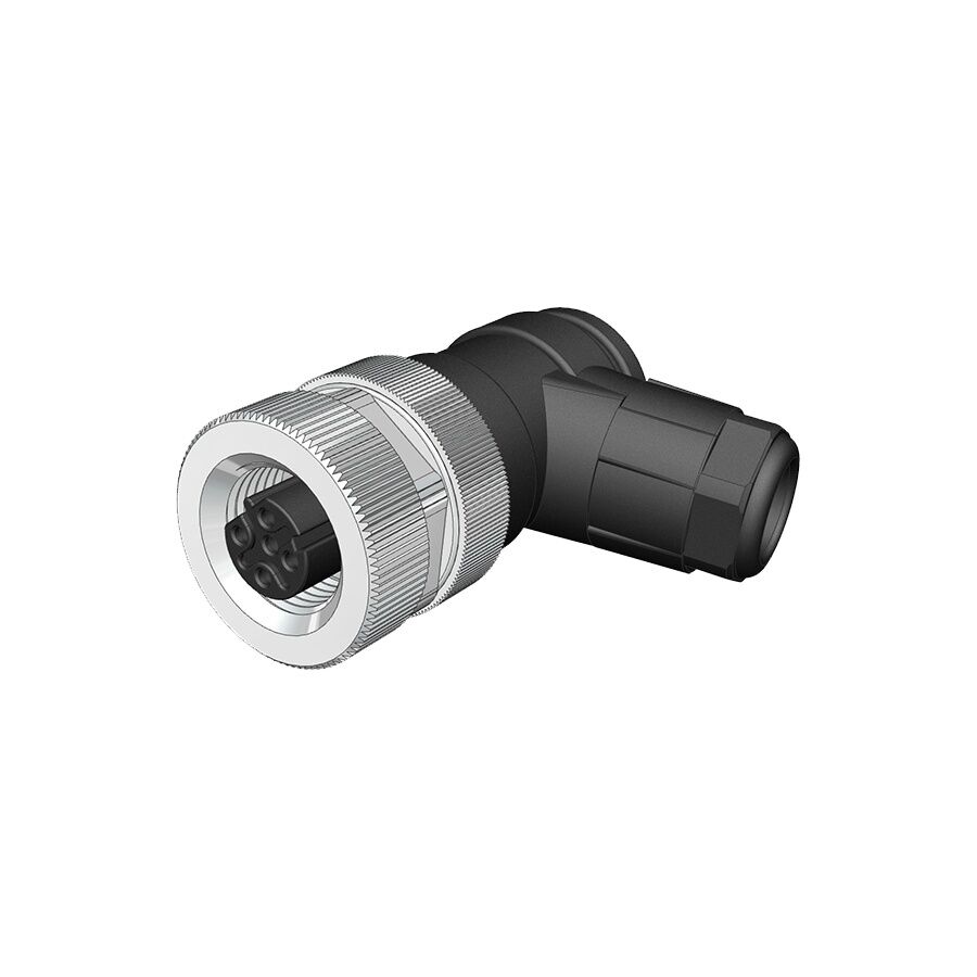 Velledq M12-DM04T M12 D Code 4 Pin Erkek Düz Konnektör