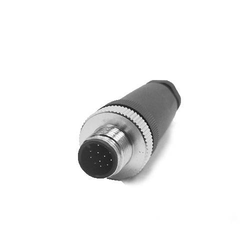 Velledq M12-M12T M12 12 Pin Erkek Düz Konnektör