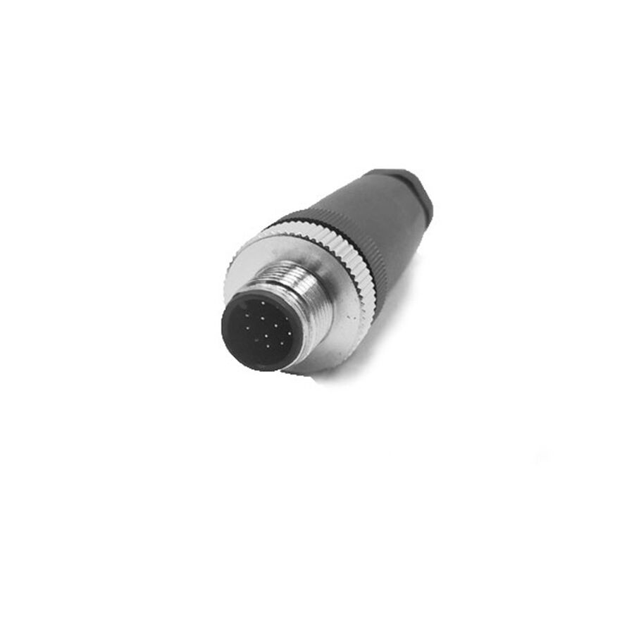 Velledq M12-M12T M12 12 Pin Erkek Düz Konnektör