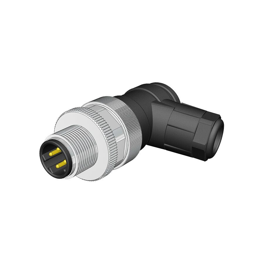 Velledq M12-DM05S M12 D Code 5 Pin Erkek Açılı 90° Konnektör