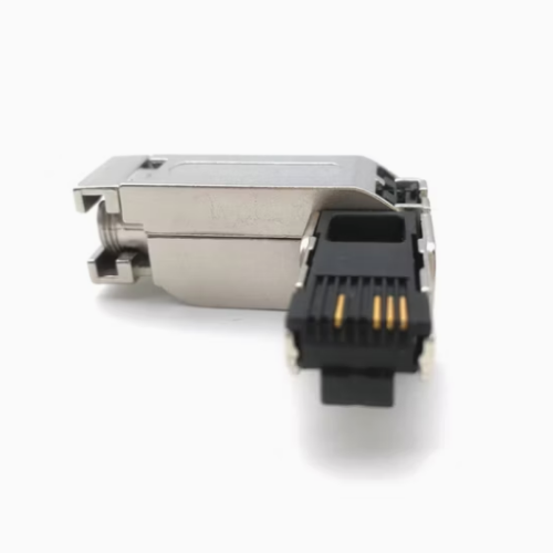 Velledq RJ45A4S Metal Profinet Konnektör - 90° Saha Montaj Tip RJ45