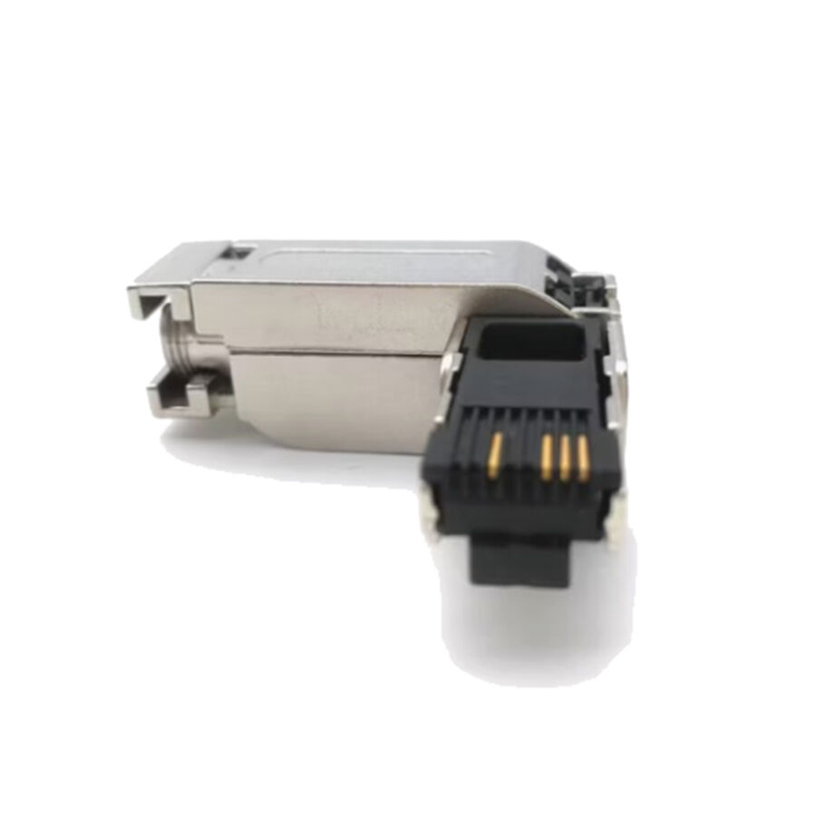 Velledq RJ45A4S Metal Profinet Konnektör - 90° Saha Montaj Tip RJ45
