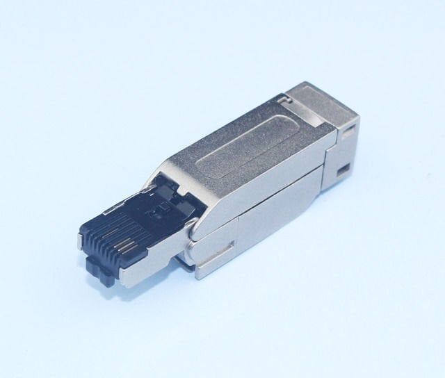 Velledq RJ45A4 Metal Profinet Konnektör - 180° Saha Montaj Tip