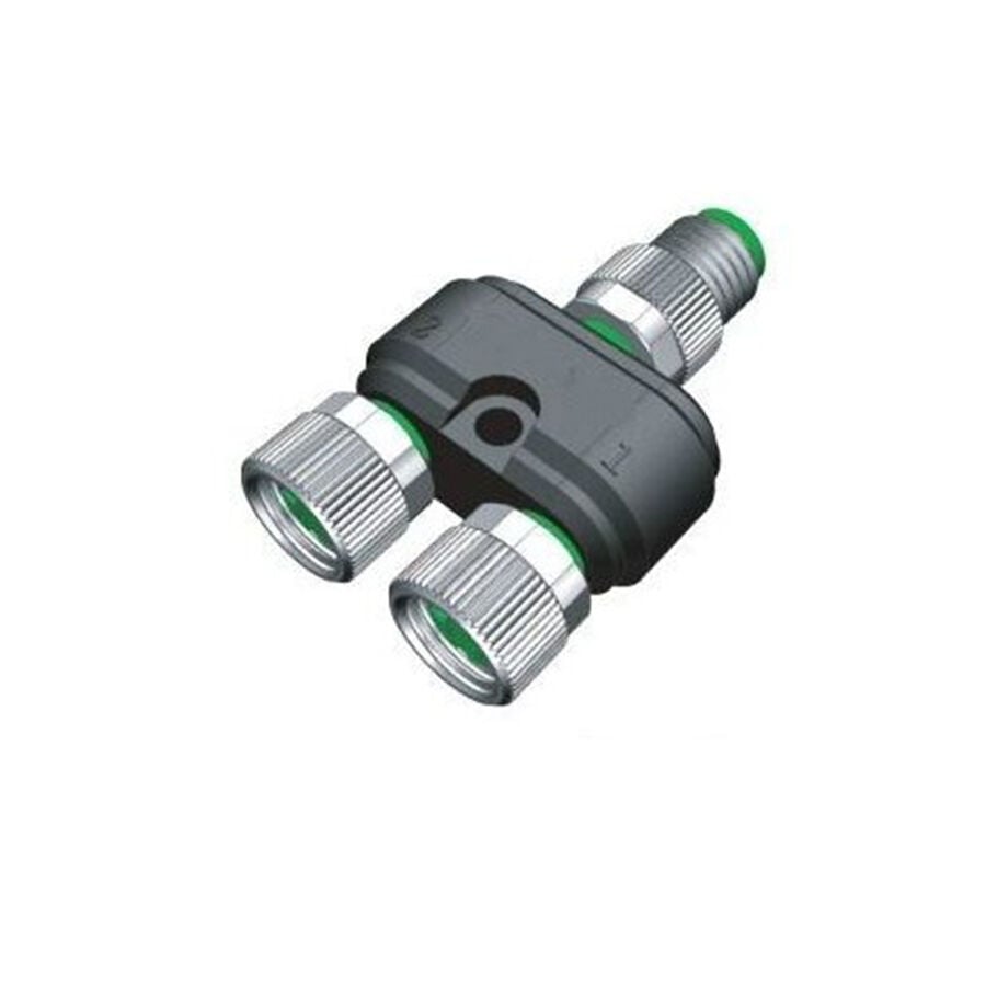 Velledq Y-M8-M04/2F04 M8 Y Tip 4 Pin Erkek - 4 Pin Dişi Konnektör