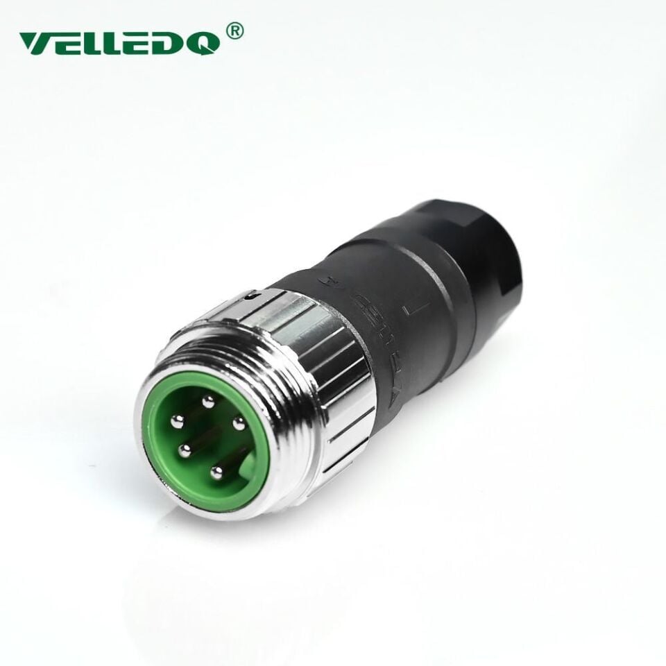 Velledq 7/8-M05T 7/8 5 Pin Seyyar Erkek Konnektör