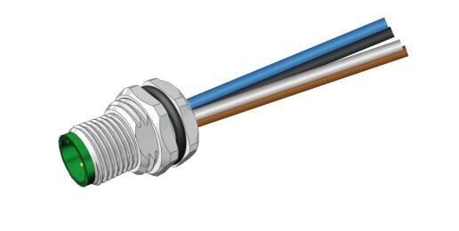 Velledq FLH-M12-M05(M16)02 M12 5 Pin Panel Tip Erkek 20 cm Kablolu Konnektör