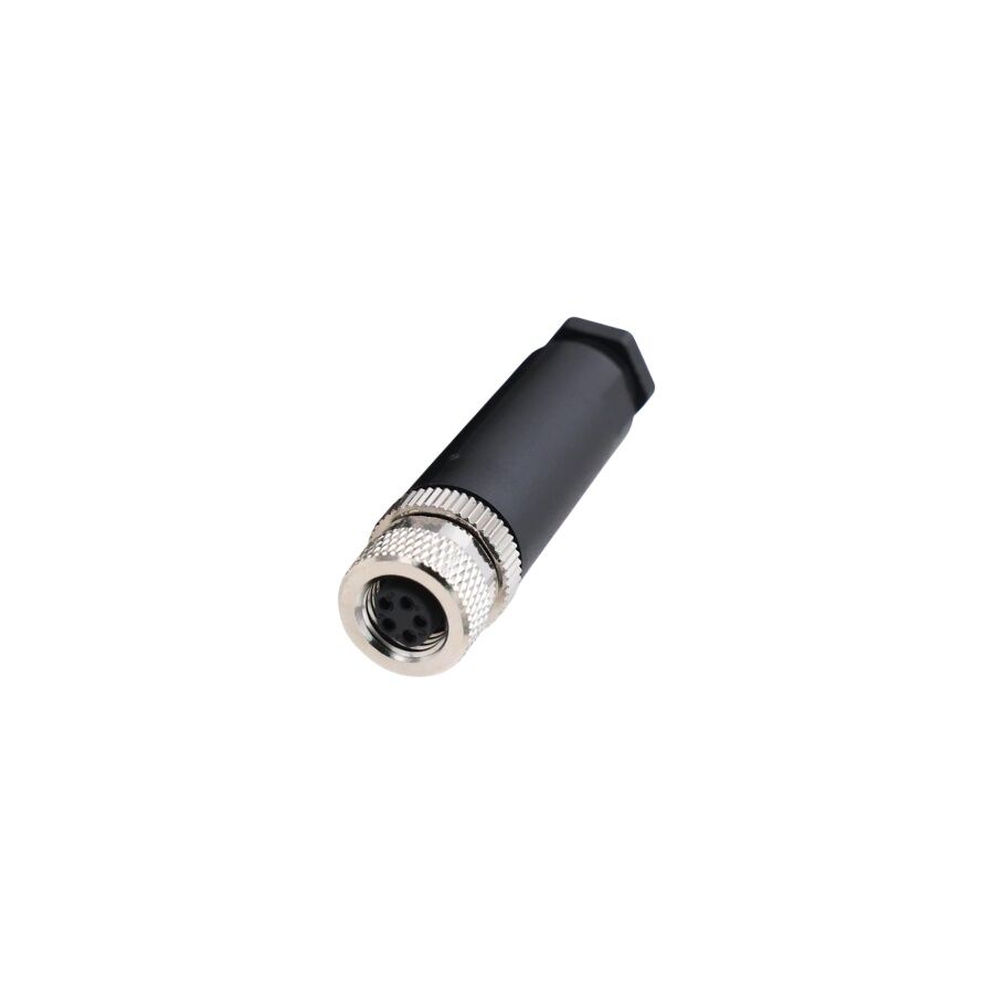 Velledq M8-BF05T M8 5 Pin Dişi Seyyar B Code Konnektör