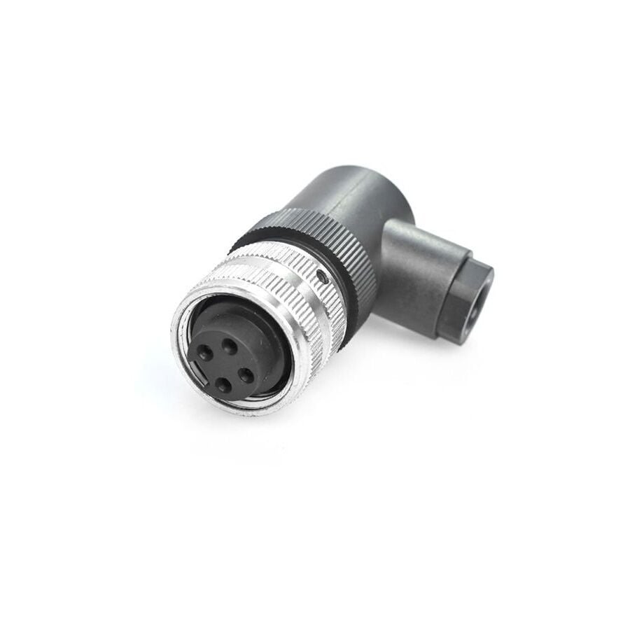 Velledq 7/8-F04S 7/8 4 Pin 90° Açılı Dişi Konnektör