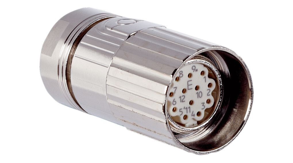 OEM M623-12A M23 12 Pin Seyyar Dişi Konnektör