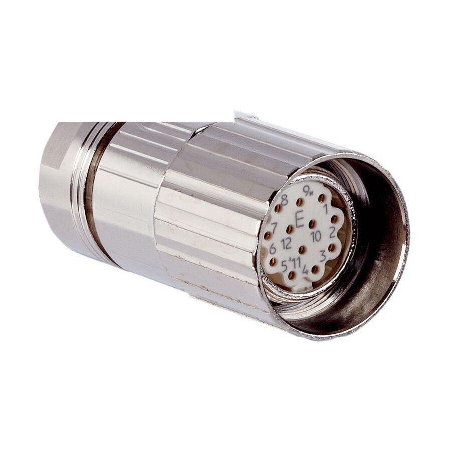 OEM M623-12A M23 12 Pin Seyyar Dişi Konnektör