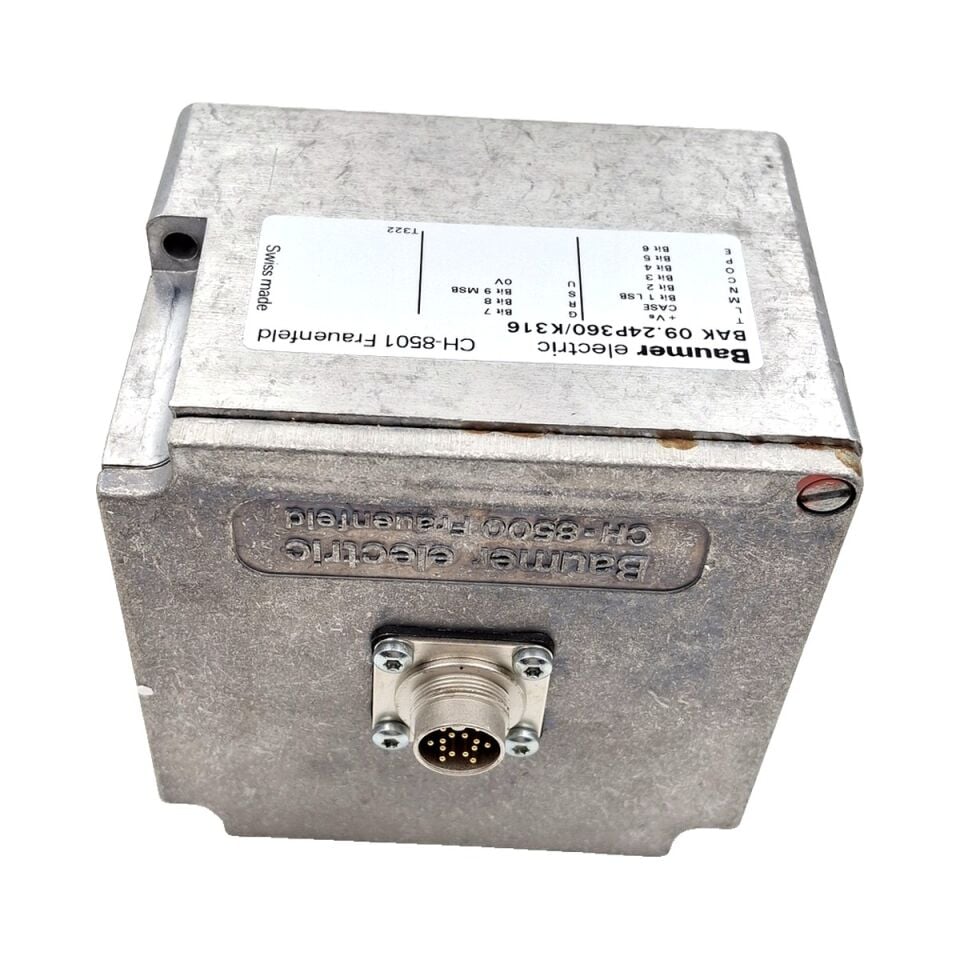 BAUMER BAK 09.24P360 K316 İnkremental Encoder 360 ppr Dolu Mil