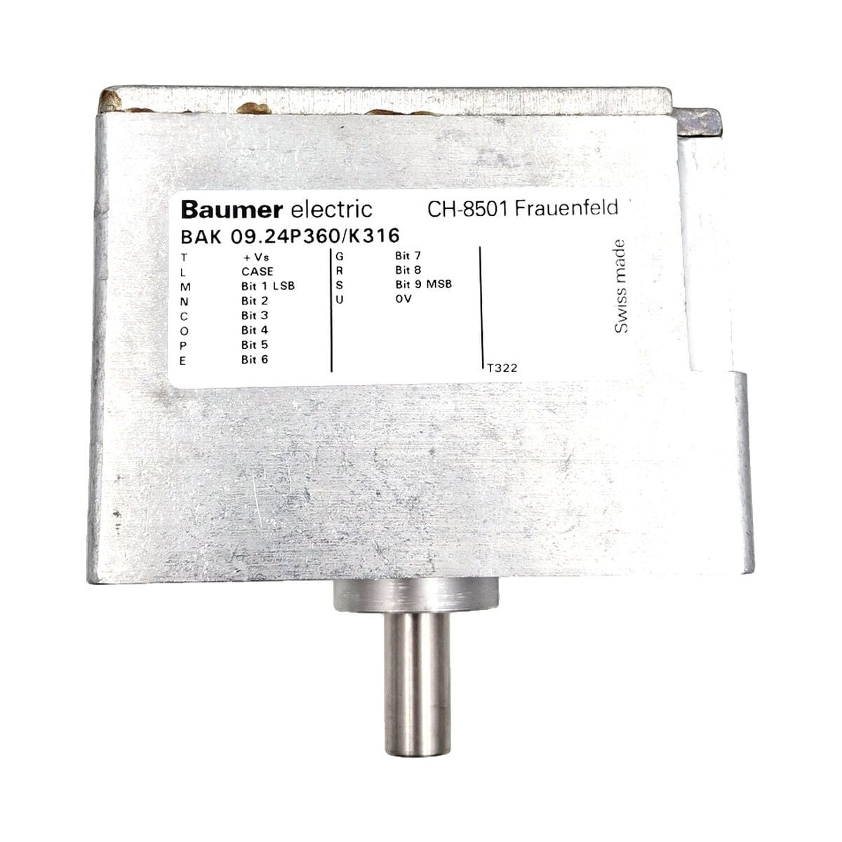 BAUMER BAK 09.24P360 K316 İnkremental Encoder 360 ppr Dolu Mil