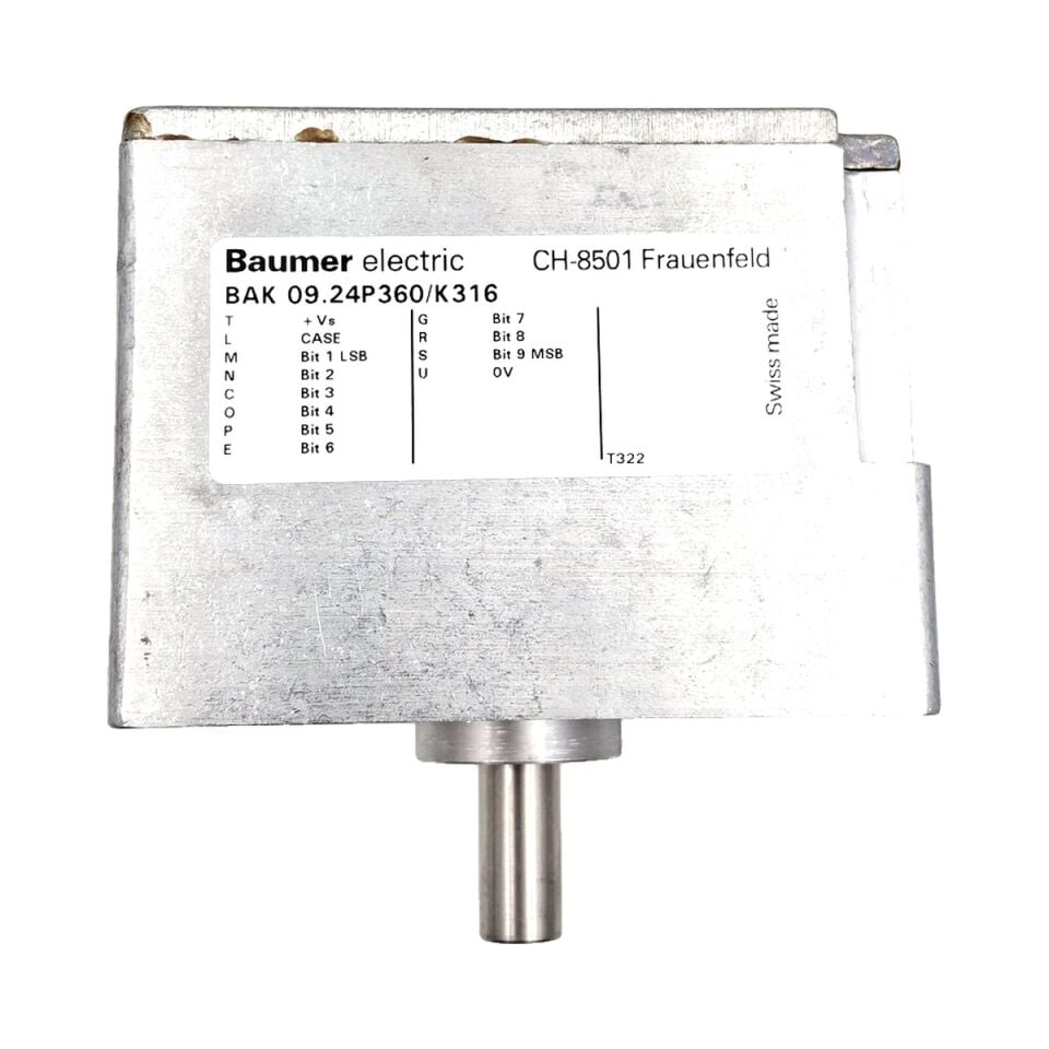 BAUMER BAK 09.24P360 K316 İnkremental Encoder 360 ppr Dolu Mil