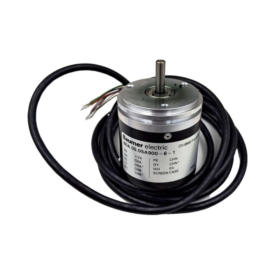 BAUMER BDA 05.05A900-6-1 İnkremental Encoder 900 ppr Dolu Mil