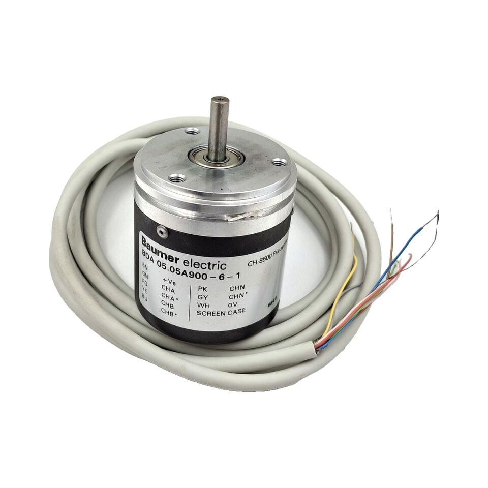 BAUMER BDA 05.05A900-6-1 İnkremental Encoder 900 ppr Dolu Mil
