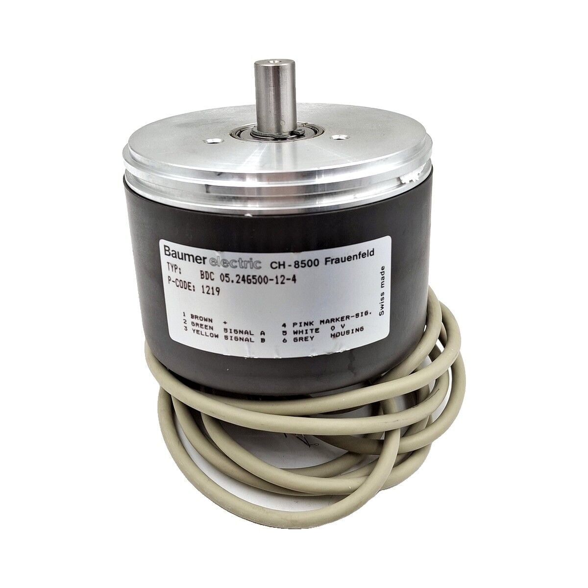BAUMER BDC 05.246500-12-4 İnkremental Encoder Dolu Mil