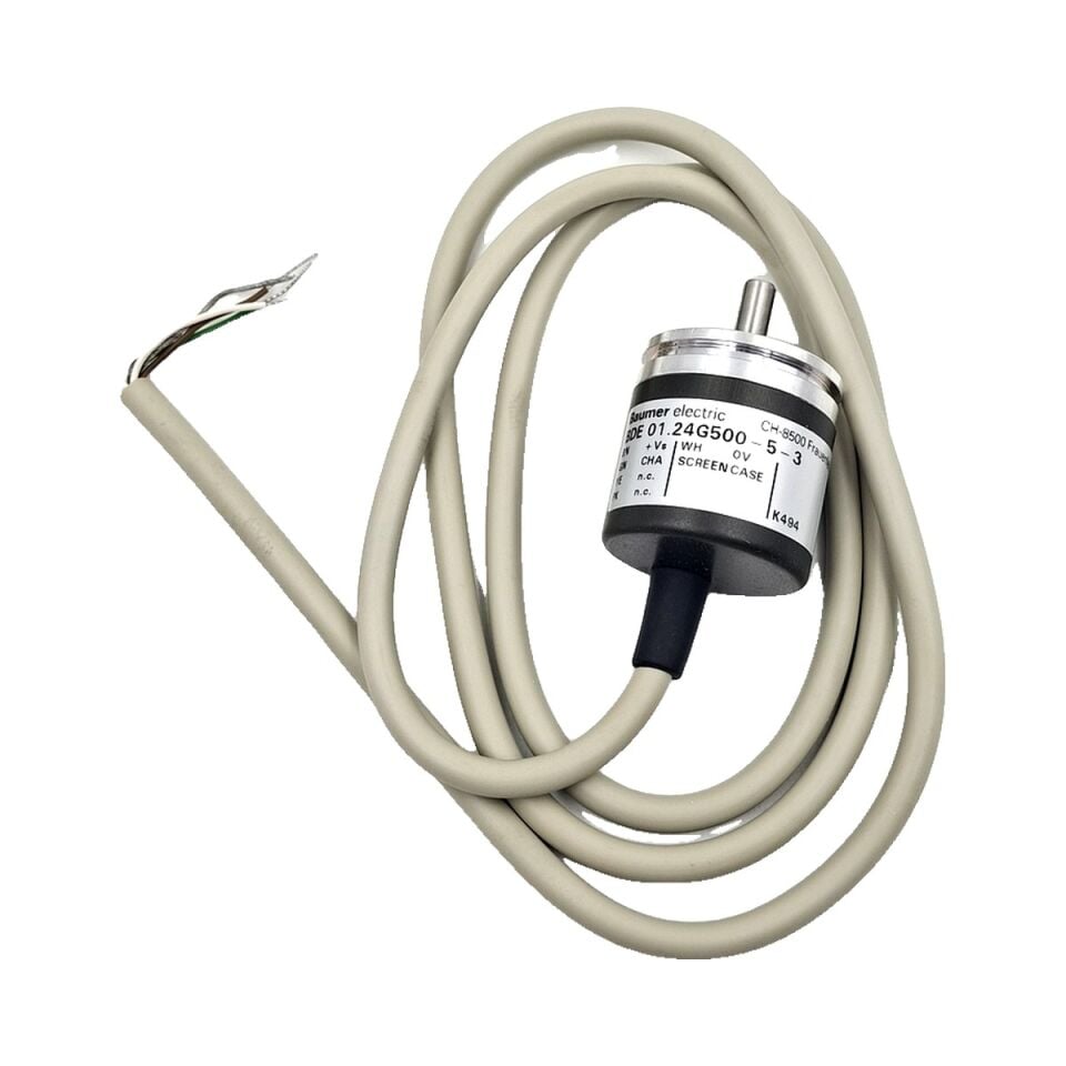 BAUMER BDE 01.24G500-5-3 İnkremental Encoder 500 ppr Dolu Mil