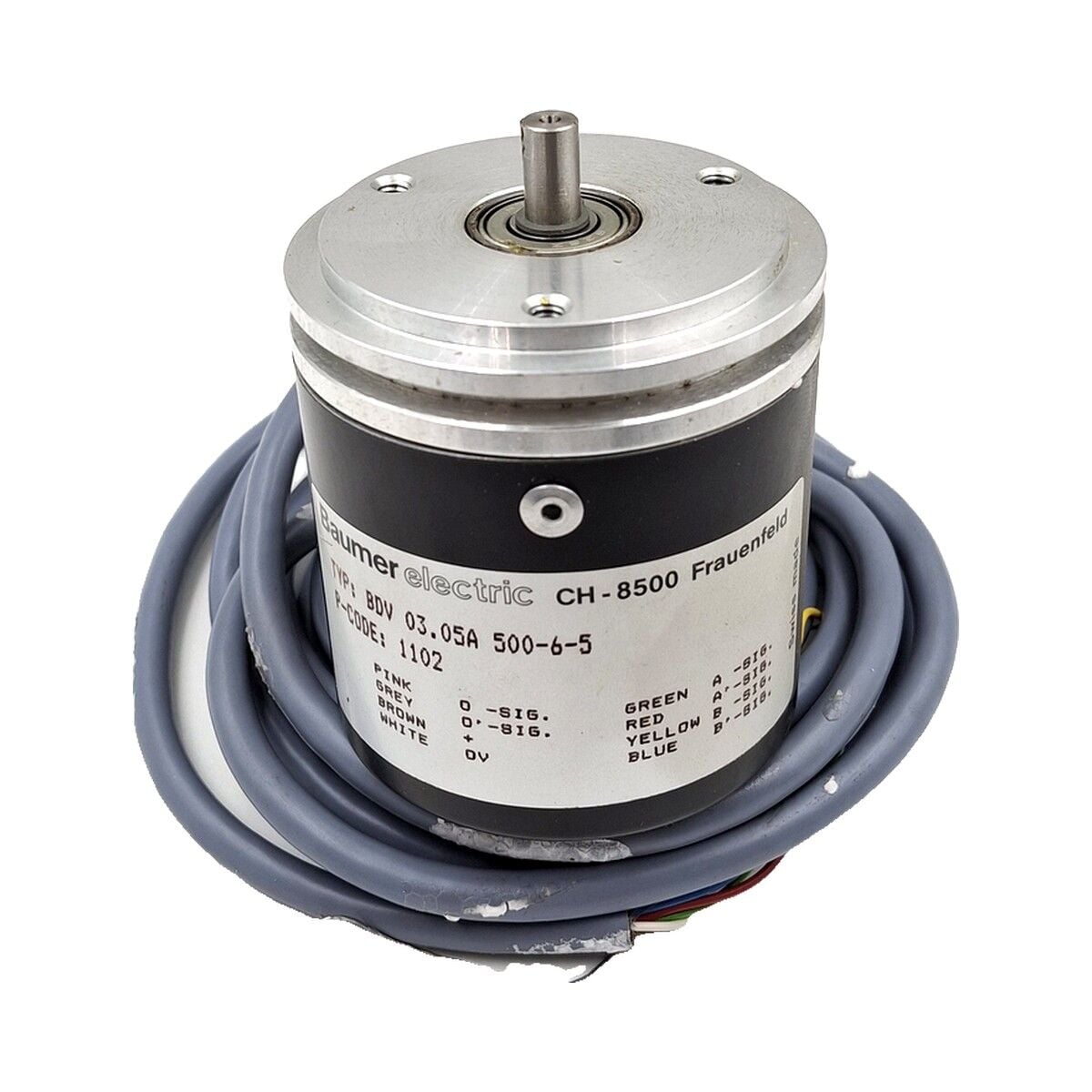 BAUMER BDV 03.05A 500-6-5 İnkremental Encoder 500 ppr Dolu Mil
