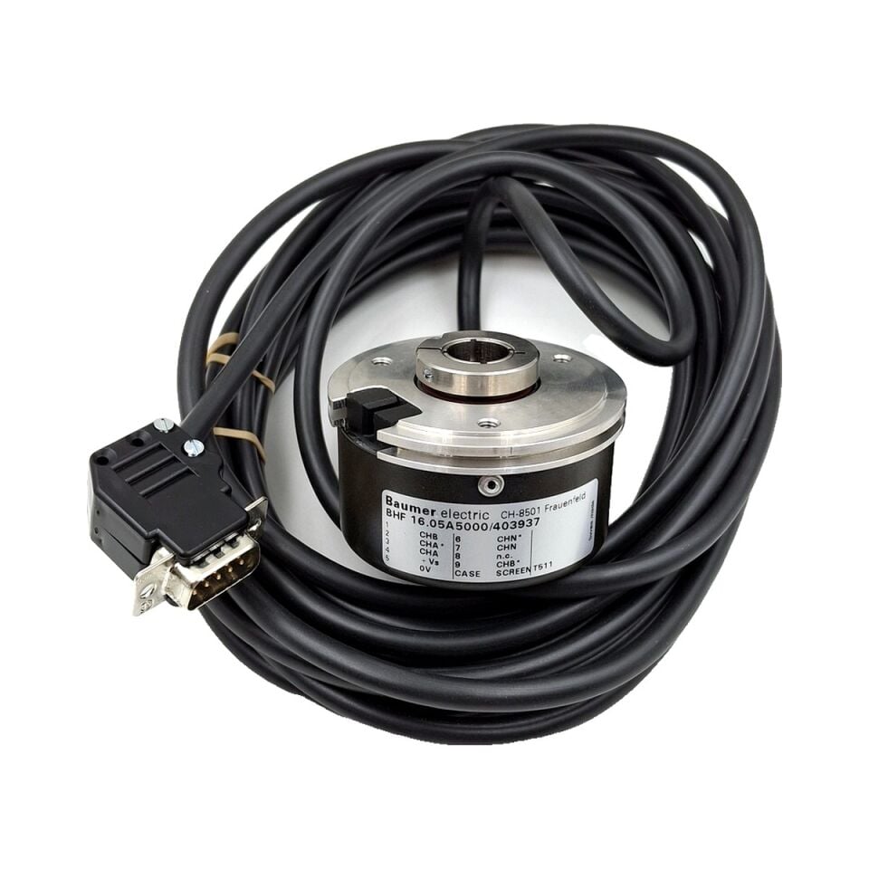 BAUMER BHF 16.05A5000 403937 İnkremental Encoder 5000 ppr Delik Mil