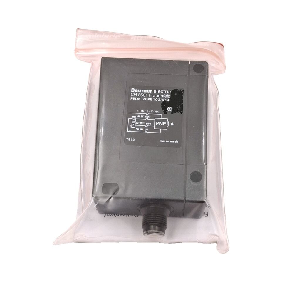 BAUMER FEDK 26P5103 S14 Karşılıklı Tip Optik Sensör Alıcı PNP