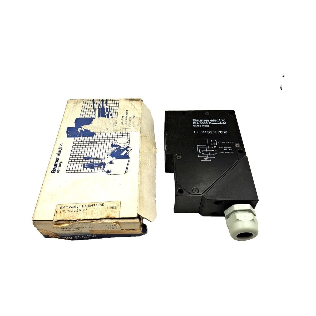 BAUMER FEDM 35 R 7002 Karşılıklı Tip Optik Sensör Alıcı