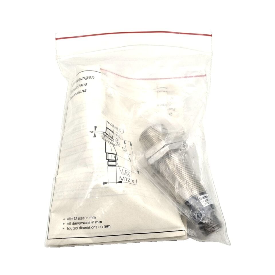 BAUMER FRAM 18P3151 S14 M18 Reflektörlü Optik Sensör PNP