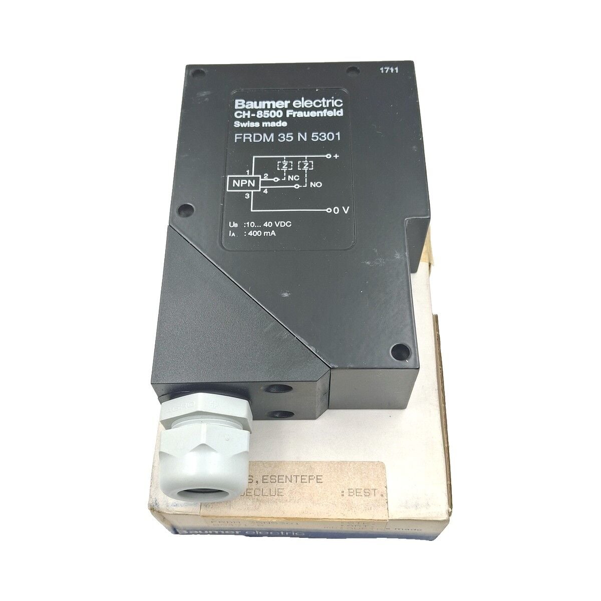 BAUMER FRDM 35 N 5301 Reflektörlü Optik Sensör NPN
