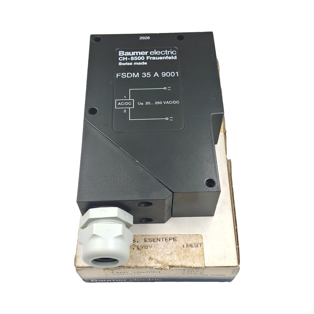 BAUMER FSDM 35 A 9001 Karşılıklı Tip Optik Sensör Verici