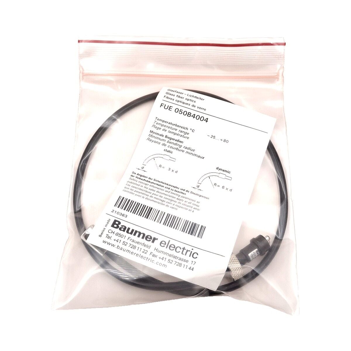 BAUMER FUE 050B4004 Fiber Optik Kablo (Işık İletkeni)