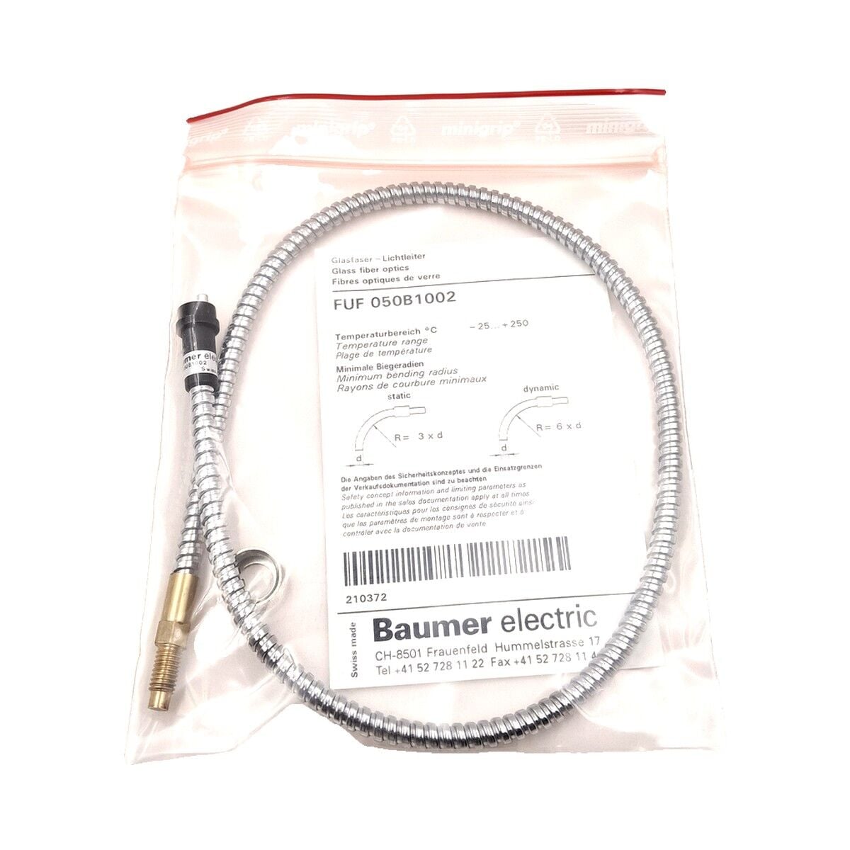 BAUMER FUF 050B1002 Fiber Optik Kablo (Işık İletkeni)