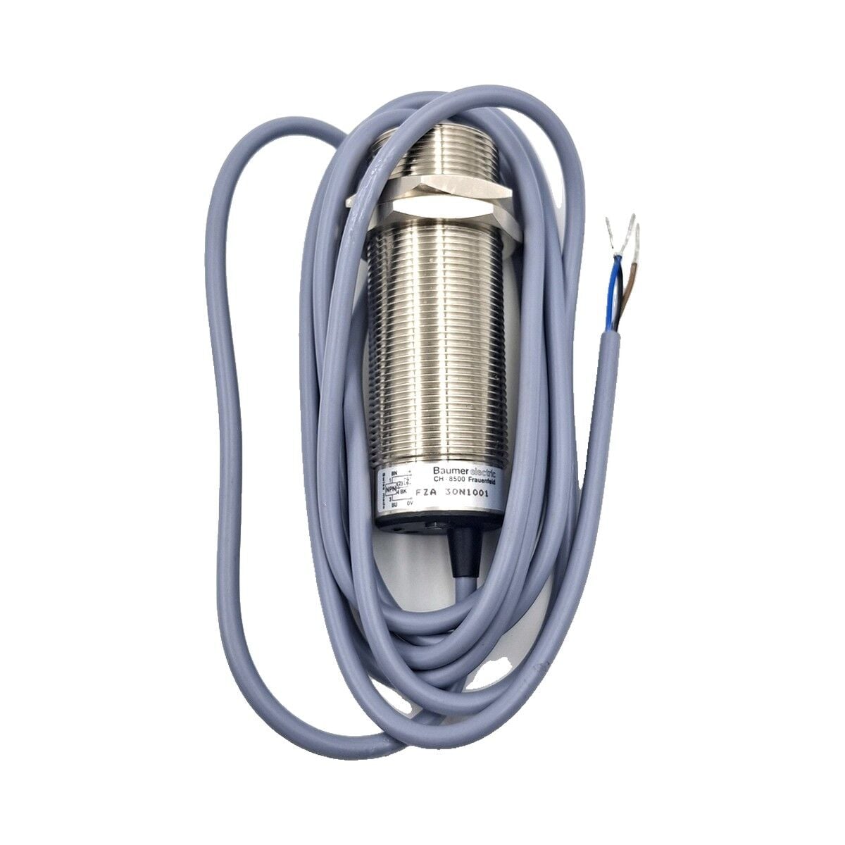BAUMER FZA 30N1001 M30 Cisimden Yansımalı Optik Sensör NPN