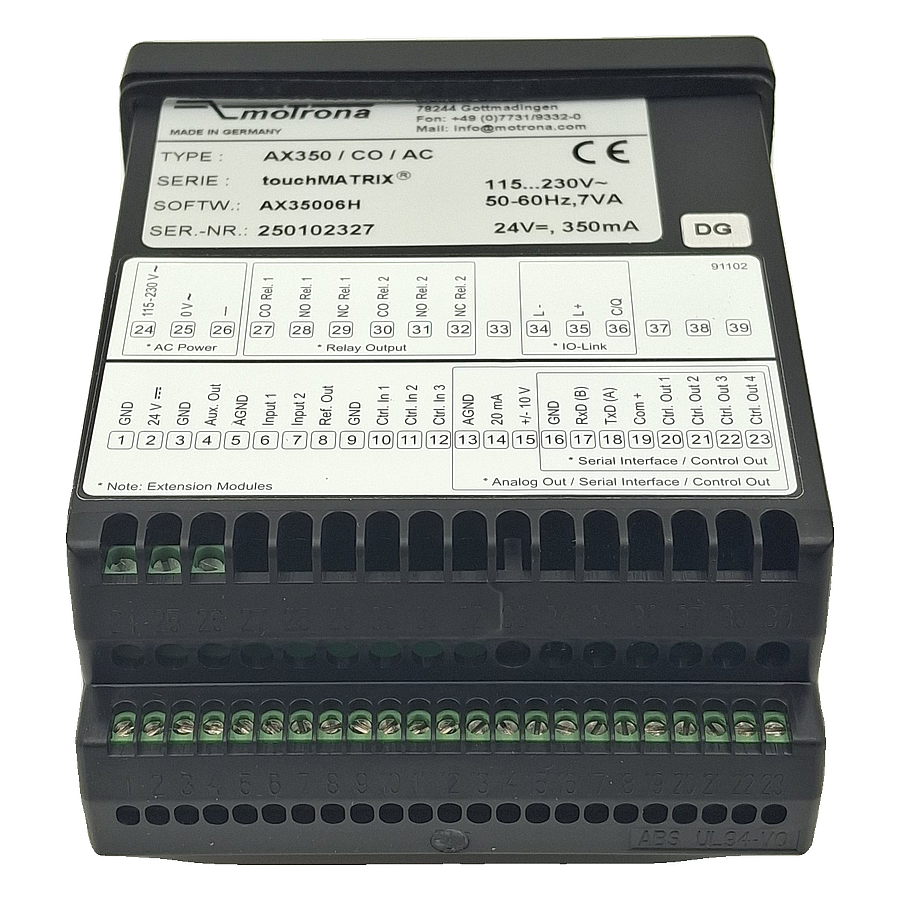 MOTRONA AX350/CO/AC Dijital Gösterge / Sayıcı 4 Çıkışlı