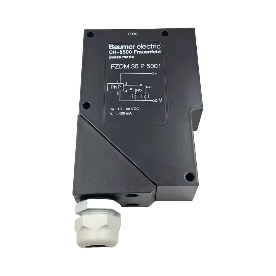 BAUMER FZDM 35 P 5001 Cisimden Yansımalı Optik Sensör PNP