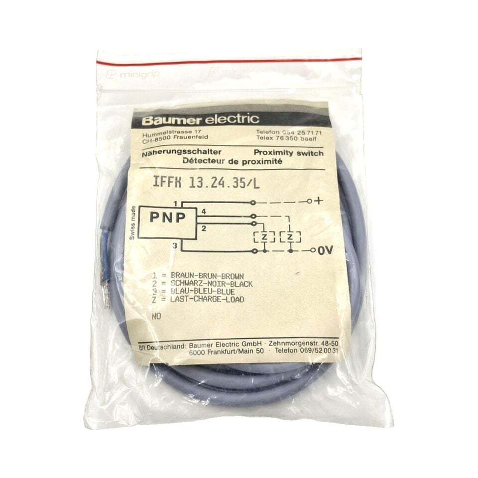 BAUMER IFFK 13.24.35 L Kare Tip Endüktif Sensör