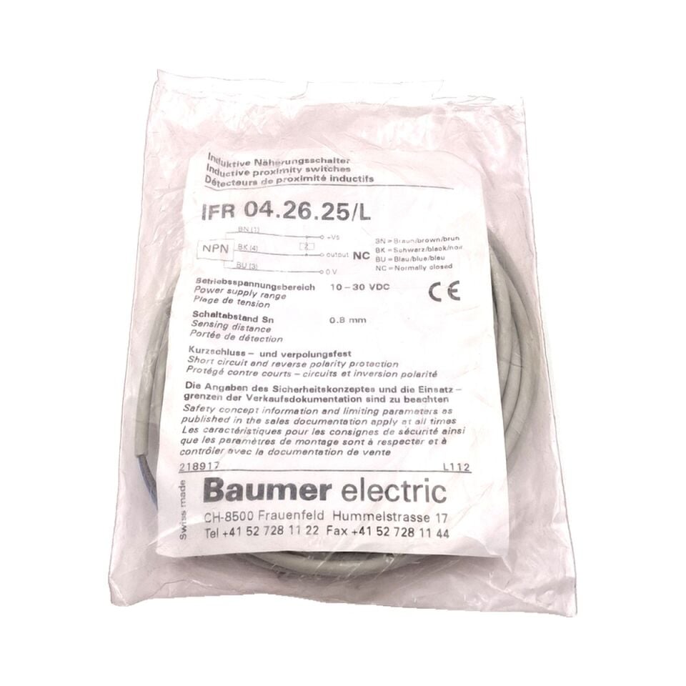 BAUMER IFR 04.26.25 L Endüktif Sensör