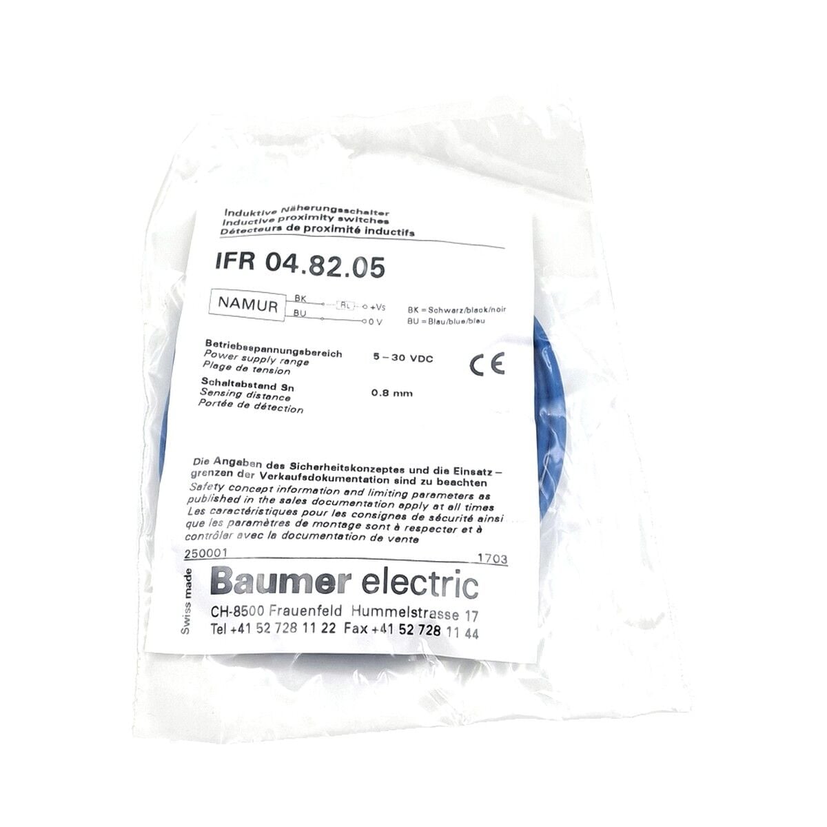 BAUMER IFR 04.82.05 Endüktif Sensör