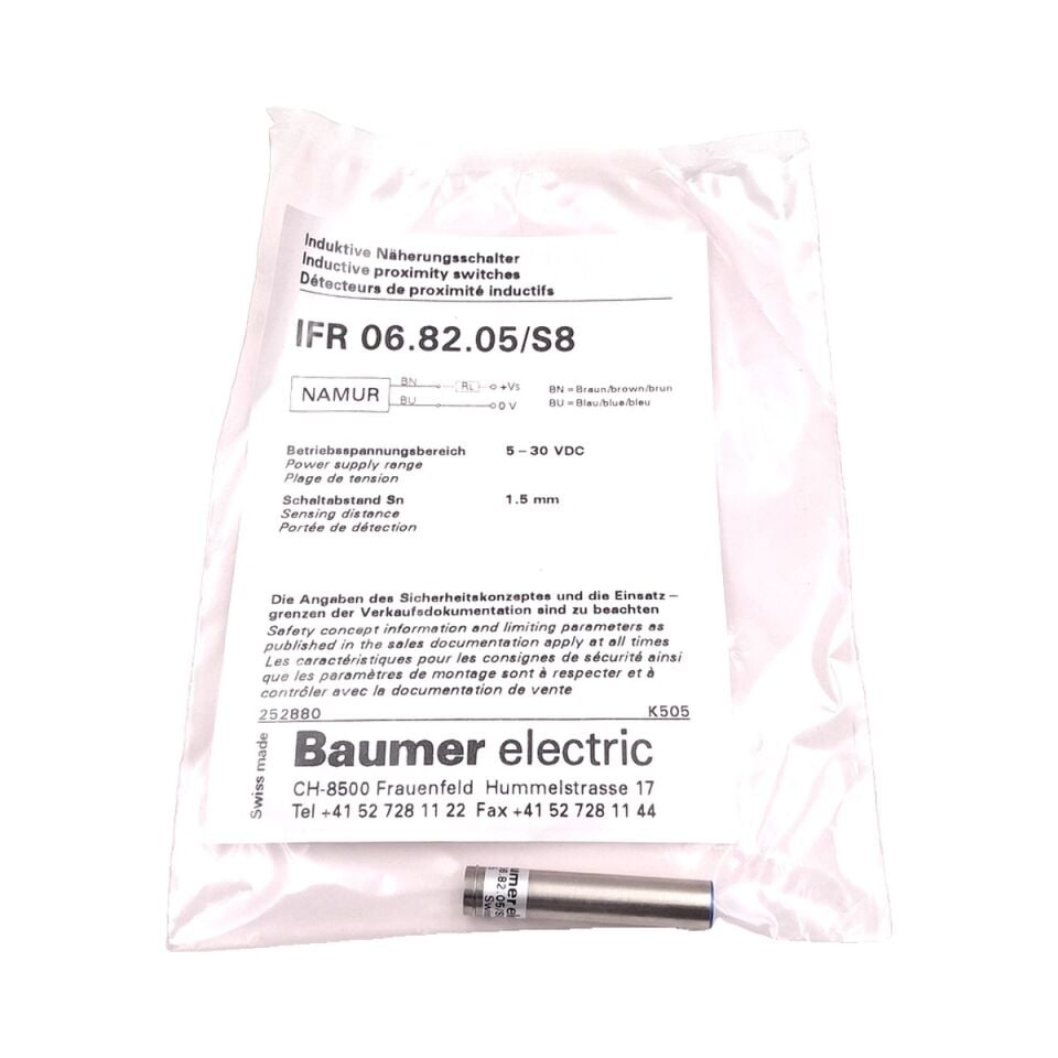 BAUMER IFR 06.82.05 S8 Endüktif Sensör