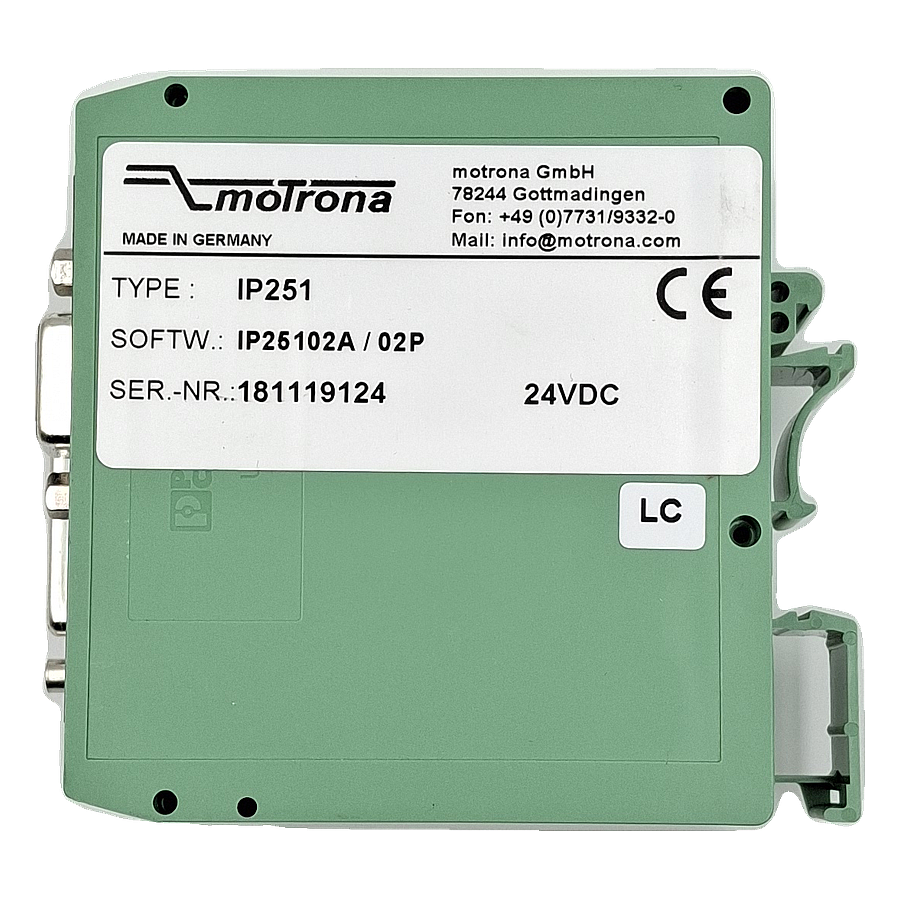 MOTRONA IP251 Sinyal Dönüştürücü SSI/RS232 - paralel absolute 25 bit Binary veya Gray kod dönüştürücü