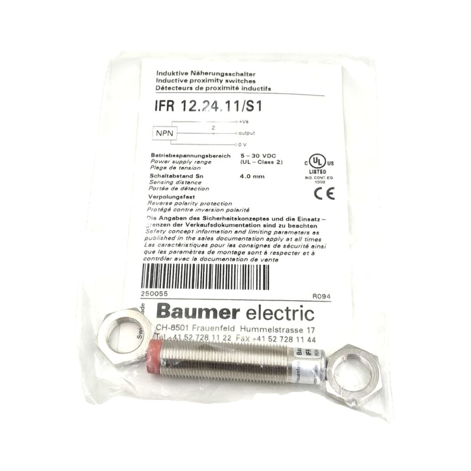 BAUMER IFR 12.24.11 S1 M12 Endüktif Sensör