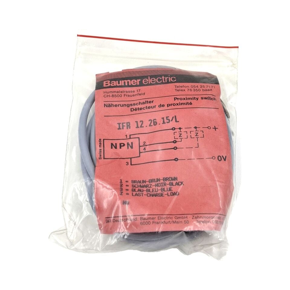BAUMER IFR 12.26.15 L M12 Endüktif Sensör