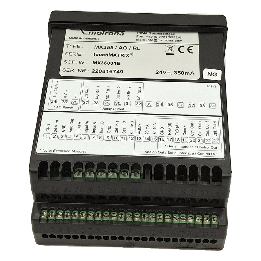 MOTRONA MX355/AO/RL Dijital Gösterge / Sayıcı 16 bit çıkış
