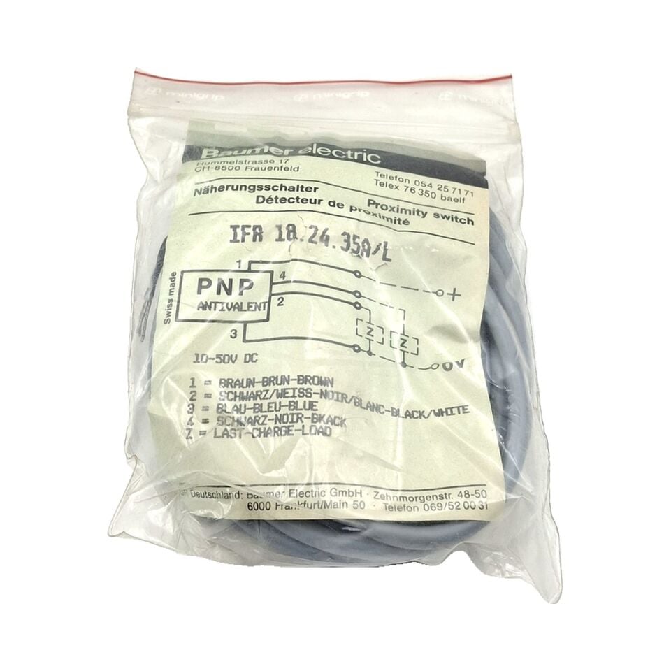 BAUMER IFR 18.24.35A L M18 Endüktif Sensör