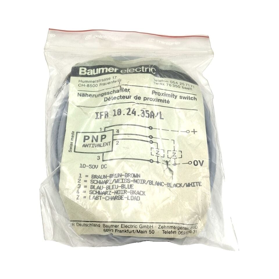 BAUMER IFR 18.24.35A L M18 Endüktif Sensör